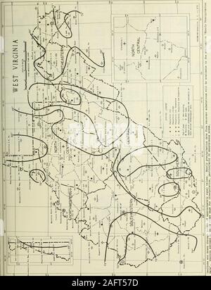 . Klimatologische Daten, West Virginia. Durchschnittliche Temperatur WKHT VIIU. INI AHKlTKUIIKII19 (11. STATION INDEX STATION ALBRIGHT ALDERSO * ALPENA 1 HW-ARBOVALE 2 ATHEN CONCORO COLLEGE BAYARD BECKLEY V A HOSPITALBELINGTONBELLEVILLE DAM 20 BELVA BENS RUM BERKELEY SPRINGSBIRCH FLUSS 6 SSWBLUEFIELD FAA FLUGHAFEN BuCKHANNON 2 WBURNSVILLE FORESTCAIRO CABWAYLlNGO ST 3 SCAMDEN auf GAULEY KANAAN APCHARLESTON ACHARLESTON VALLEYCENTRAL 1 WB 1 CLARKSBURG 1 Ton 1 CLENDEN1N1 SWCORTON CRESTON 1 SSWDAVIS SE ELK 1 NS 1 FAIRMONTFLAT TOPFRANKLIN 2 NFREEMANSBURG GARY GASSAWAYGLENVILLEGRAFTON 1 NEGRANTSVlLLE 2 COUNTY PRCSTON M Stockfoto