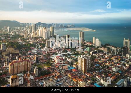 Skyline von George Town in Penang, Malaysia Stockfoto