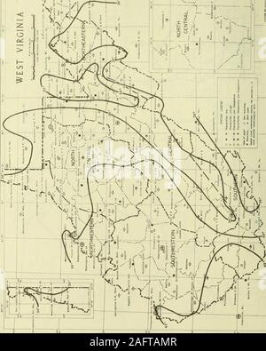 . Klimatologische Daten, West Virginia. Durchschnittliche Temperatur WEST VIRGINIAFEBRUARY 1961 s", 5 *^a5&gt;*/ I Li [+ j/-&lt;/tr/1-2/1 o o/1 z r r OS; X=?1! oS, - 4 sl V J*/* s/Abl. E (eine o-. v 0 A-H+iV C" 3 58 U33 OO-Rf3 CRL-o o a h ffl Ein e-STATION INDEX.jj 1 | ICH BEOBACHTUNGSZEIT UND TABELLEN STATION M COUNTY tii01 DL1600 IP IP-CONCORD COLUIQI BAYARD -?? &Lt;9 U P 9. II? | B TA H HOWARD H. HAL B" M RALlIGM37 AM |] 11 19) 0 tP n* V. A. KRANKENHAUS. ml BARBOUR 10 39 01 9 •?&lt;. 1670 George R. HiLLYAtO EMM 20) **9)" 09 |]* 9 600 7 A i BINJO* D*?" HARR 1 Sohn 10 * 9 09 10 1080 • c Stockfoto