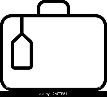 Koffer Symbol Vektor. Isolierte Kontur symbol Abbildung Stock Vektor