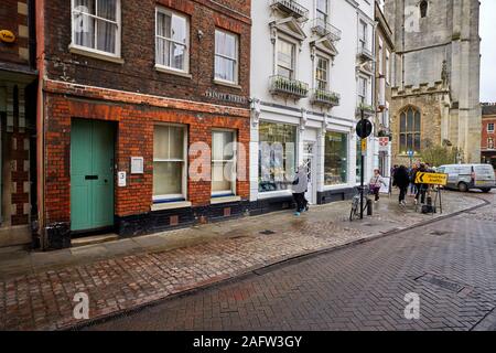 Trinity Street in Cambridge Stockfoto