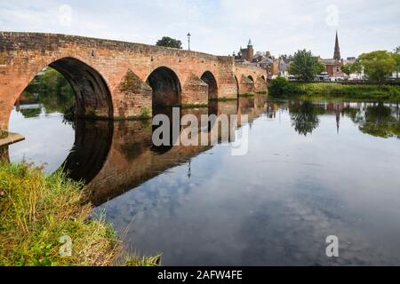 Devorgilla Bridge, River Nith, Dumfries, Dumfries & Galloway, Schottland Stockfoto