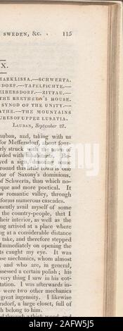 . Reisen durch Dänemark, Schweden, Österreich, und Italien, 1798 und 1799. Eine beträchtliche distancebehind, ich war an einem Verlust, die zu Nehmen, und daher steppedinto das nächste Haus zu erkundigen. Sofort nach dem Öffnen mit dem vorgeschriebenen, eine große Anzahl von Instrumenten erwischt mein Auge. Es Wasthe bescheidenen Behausung eines dieser Mechanik, denen almostall bergige Länder produzieren, und die sind im Allgemeinen ihre eigenen Ausbilder. Der Mann besaß eine gewisse Polnisch; hisexterior war, dass der ein Bauer, und jede Sache, die ich in seinem Kinderbett sah-Tage genau entsprach mit seinem Bahnhof. Ich war danach in-gebildet Stockfoto