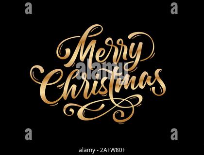 Frohe Weihnachten. Schriftzug text für Frohe Weihnachten Stock Vektor