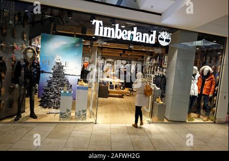 Timberland Fashion Store, Chapelfield Mall, Norwich, Norfolk, England Stockfoto