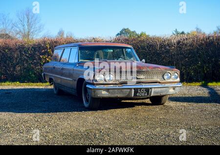 1963 Ford Galaxy Country Sedan Kombi, Patina oder Ratte Look '60s American Car mit einem 6/3 Liter V8 Stockfoto