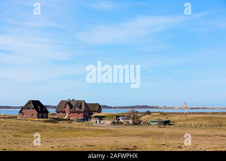 Sylt, Ellenbogen, Gebaeude, Backen, Koenigshafen Stockfoto