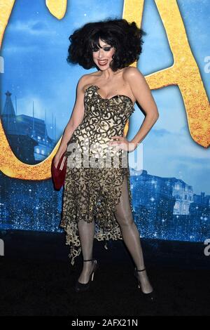 16. Dezember 2019 - New York, New York - Gäste bei der Weltpremiere von „CATS“ in der Alice Tully Hall im Lincoln Center. Stockfoto