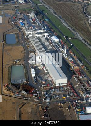 Luftaufnahme eines Teils der Anglo American Wilton Site auf Teesside Stockfoto