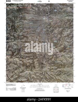 USGS TOPO Karte New York NM Pinon 20110302 TM Wiederherstellung Stockfoto