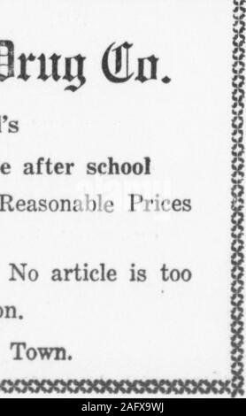 . Highland Echo 1915-1925. attfi - OIampbpil irugOIo. Nachfolger von MitchellsBe eine der Masse in unserem Store nach der Schule prompt, zuvorkommend, mit angemessenen Preisen^ warten auf Sie. Ich Wenn wir havent Es erhielt, gut erhalten. Nr. Artikel ist zu klein für unsere Aufmerksamkeit. 5 besten Soda und Eis der Stadt..s; Tn) und 00 (iaoQOQOQCcxx) Cxx&gt; ooQccoocxxxx) Oo&lt; x) CK" cxxKxxx^B^l immm Together? mci #^l^- - * DIE STANDARD Stockfoto