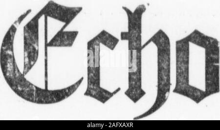 . Highland Echo 1915-1925. Band 5 Maryville. TENNESSEE, 25. MÄRZ 1920. Nummer 20 - DREI ABSCHLIESSENDEN BASKETBALLSPIEL OE SAISON AW-SULTED IN EINEN WEITEREN SIEG FÜR M. C. NICHT EIN SPIEL verloren diese SILIASON AUF DER STARTSEITE GERICHT ENTWEDER Jungen oder Mädchen TEAM. Nur Mädchen verlieren ein Spiel. INGLE UND SAMSEL PLAY> brillante Spiel. Freiheit STEHT IM GEGENSATZ ZU EINEM GROSSEN HIT Ein ausgezeichnetes Programm WasRendered. Die Maryville College Co-ed bas-ket ball Team eine sehr erfolgreiche Saison o n Freitag Abend, 19. März, durch das Besiegen der Mar-tha-Washington, Quintett von der nar-Zeile Marge von 8 zu 7 endete. Die Martha Washington aggrega-tio Stockfoto