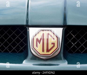 MG Logo auf dem Auto Kühlergrill, Hong Kong Stockfoto
