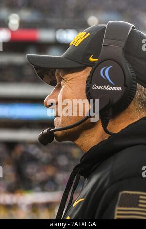 United States Military Academy football Head Coach, Jeff Monken, während die 120 Army-Navy Fußballspiel am Lincoln Financial Field Dezember 14, 2019 in Philadelphia, Pennsylvania. Marine den Titel schlagen Armee 31-7 zurückgefordert. Stockfoto