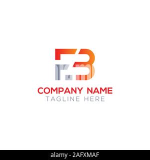 Erste FB Schreiben verbunden Logo. Kreatives Schreiben FB modernen Business Logo Vektor Vorlage. FB Logo Design Stock Vektor