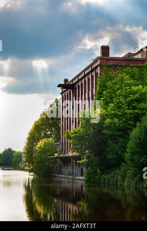 Barnsley britischen Genossenschaft Mühle, Don Navigation, Mexborough, South Yorkshire Stockfoto