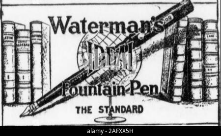 . Highland Echo 1915-1925. ) OOQOOQCXXXXXXXXX) OOOC) 0 (XXXXXX) OCX) OC) OQOOW | wS (UlfBSCIiWL lWLIJIFE". Die Tasche Self-Filling Typ U Th " Mo*t Alftciant fw-Schule oder CoIUf • Uao HOFFNUNG BROS., Inc., Greenville Stockfoto