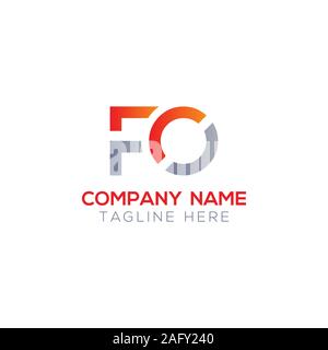 Erste FO Schreiben verbunden Logo. Kreatives Schreiben FO modernen Business Logo Vektor Vorlage. FO Logo Design Stock Vektor