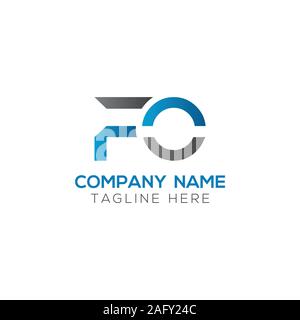 Erste FO Schreiben verbunden Logo. Kreatives Schreiben FO modernen Business Logo Vektor Vorlage. FO Logo Design Stock Vektor