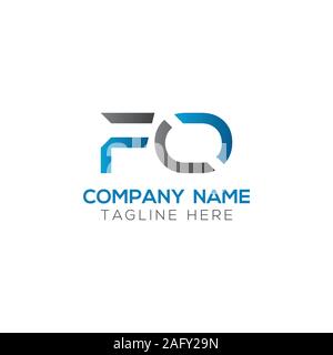 Erste FO Schreiben verbunden Logo. Kreatives Schreiben FO modernen Business Logo Vektor Vorlage. FO Logo Design Stock Vektor