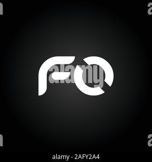 Erste FO Schreiben verbunden Logo. Kreatives Schreiben FO modernen Business Logo Vektor Vorlage. FO Logo Design Stock Vektor