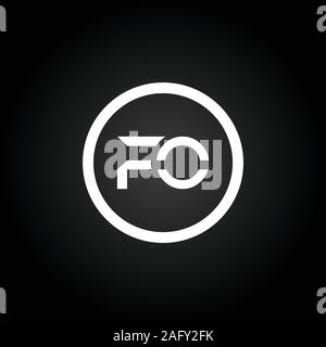 Erste FO Schreiben verbunden Logo. Kreatives Schreiben FO modernen Business Logo Vektor Vorlage. FO Logo Design Stock Vektor