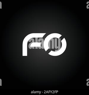 Erste FO Schreiben verbunden Logo. Kreatives Schreiben FO modernen Business Logo Vektor Vorlage. FO Logo Design Stock Vektor