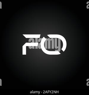 Erste FO Schreiben verbunden Logo. Kreatives Schreiben FO modernen Business Logo Vektor Vorlage. FO Logo Design Stock Vektor