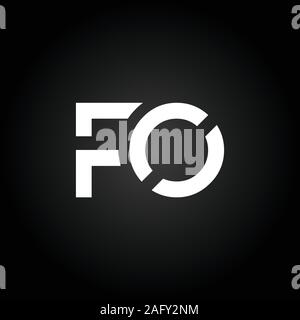 Erste FO Schreiben verbunden Logo. Kreatives Schreiben FO modernen Business Logo Vektor Vorlage. FO Logo Design Stock Vektor
