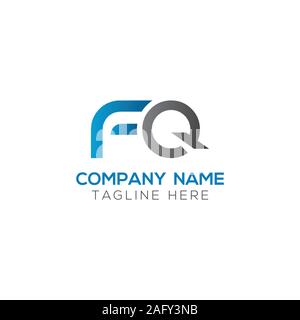 Erste FQ Schreiben verbunden Logo. Kreatives Schreiben FQ modernen Business Logo Vektor Vorlage. FQ-Logo Stock Vektor