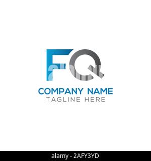 Erste FQ Schreiben verbunden Logo. Kreatives Schreiben FQ modernen Business Logo Vektor Vorlage. FQ-Logo Stock Vektor