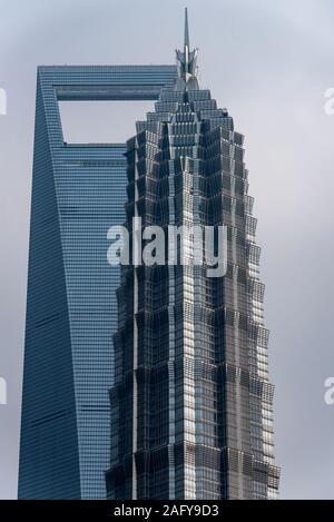 Wolkenkratzer in Lujiazui Finanzviertel in Shanghai. China Stockfoto