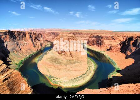 Der Horseshoe Bend in der Nähe von Page, Arizona Stockfoto