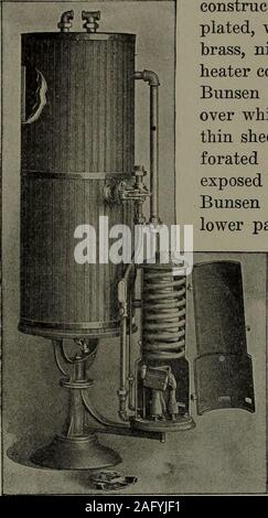 . Warmwasserversorgung und Küche boiler Verbindungen: ein Buch über die Installation von heißem Wasser Service in Wohnhäusern und anderen Gebäuden und Methoden zum Anschluß Bereich Kessel, Dampf und Gas Wasser Heizungen. Über eine Pro-forated Kegel, durch die es in die intensive Hitze von passesexposed theBunsen Brenner und so nach unten über der unteren Teil der Shell, die in theform eines Frustrum eines coneto das Auslassrohr ist. Wenn mehr als ein Fix-ture serviert werden, einem Schwanenhals oder Offset ist so ein offenes Ende Hauptseite - wörtlich: Dieglühkerzen zu sichern. Ein Ventil kann fittedto, die andere Steckdose anschließen, so t Stockfoto