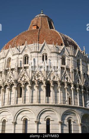 Taufkapelle St. Johannes/Baptisterium San Giovanni in Pisa Toskana Italien EU Stockfoto
