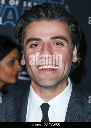 HOLLYWOOD, LOS ANGELES, Kalifornien, USA - Dezember 16: Schauspieler Oscar Isaac kommt bei der Weltpremiere von Disney's 'Star Wars: Der Aufstieg der Skywalker' am El Capitan Theatre am 16 Dezember, 2019 in Hollywood, Los Angeles, Kalifornien, USA. (Foto von Xavier Collin/Image Press Agency) Stockfoto