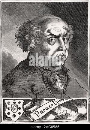 Philippus Aureolus Theophrastus Bombast von Hohenheim oder Paracelsus, 1493-1541, Schweizer Arzt, Alchemist Stockfoto