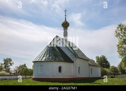 Kirche von Stephen Erzdiakon in Borisoglebsky Kloster. Kideksha Dorf, in der Nähe der Stadt Susdal, Goldener Ring Russlands Stockfoto