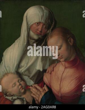 Jungfrau und Kind mit Saint Anne, vermutlich 1519. Stockfoto