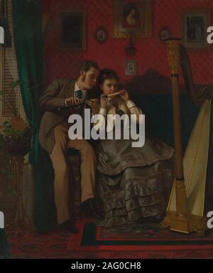 Die Musikstunde, 1870. Stockfoto