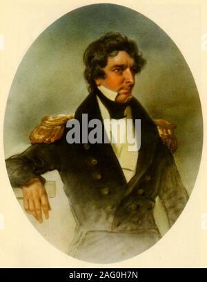 Sir James Clark Ross, (1946). Undatiertes Porträt britischer Marineoffizier und Polarforscher James Clark Ross (1800-1862). Er war ein Mitglied der Expeditionen in die Arktis, um mit seinem Onkel, Sir John Ross und Sir William Parry, der Versuch, die Nordwestpassage zu finden und im Norden der magnetischen Pole finden. Zwischen 1839 und 1843, Ross geboten "HMS Erebus und HMS Terror' auf einer Expedition in die Antarktis zu erkunden. Im Jahr 1848 machte er seine letzte Reise, die in der Arktis in einem erfolglosen Versuch, die fehlende Expedition von Sir John Franklin zu lokalisieren. Von "Britischen Polarforscher", von Admiral Sir Edward Stockfoto