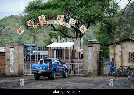 Sambia, Sinazese, Spalte Coal Mine, die unterirdische Grube ist von chinesischen Unternehmen, die abgebaute Steinkohle ist für Zementwerke, Kraftwerke und Kupfer Schmelzgerät in Sambia und der Demokratischen Republik Kongo verwendet Stockfoto