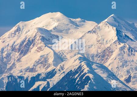 Denali (20.320 ft) von Stony Hill im Denali National Park, Alaska Stockfoto