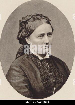 Portrait von Clara Schumann (1819-1896), 1870. Private Sammlung. Stockfoto