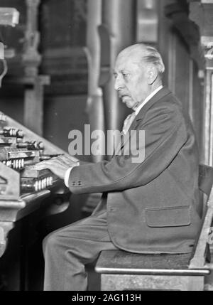 Porträt des Organisten und Komponisten Charles-Marie Widor (1844-1937), 1927. Private Sammlung. Stockfoto