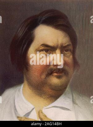 HONORE de Balzac (1799-1850) französische Romancier und Dramatiker über 1842 Stockfoto