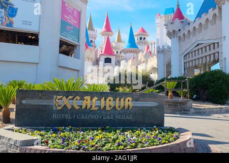 Excalibur Hotel, Las Vegas Stockfoto