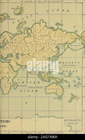 . Elementare physische Geographie;. ISn LängengradT2&lt; F West ab 90 Greenwich 00. 136 physische Geographie welche Auswirkung hat sod, Sträucher, Land- und Forstwirtschaft auf einer Fläche, die isexposed regnen? Name einige Ergebnisse, die auftreten könnten, wenn der Kanal eines Streams wereblocked. Wie würde sich die Mississippi betroffen sein, wenn die Ozark Highlands deutlich höhere wereelevated? {Finden Sie in jedem guten topographischen Modell orrelief Karte.) Wie wirkt sich das nahende Alter des Mississippi haben ander Größe im Golf von Mexiko? Auf S. 123 ist eine Karte von Chesapeake Bay; machen Sie eine Skizze - Karte andrestore den Fluss Kanäle auf der Su Stockfoto