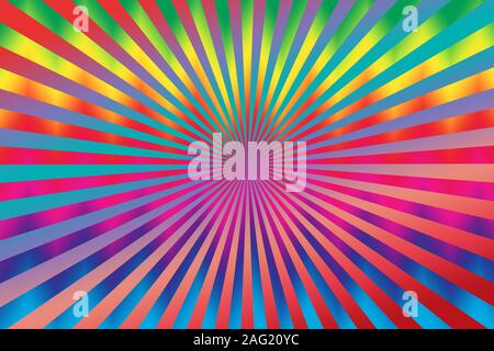 Eine abstrakte Sunburst tie dye Hintergrundbild. Stockfoto