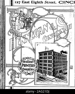 . Billboard (Jan-Jun 1899). Distributoren und Allgemein. Inserenten. ! 1 HERR! F s Kranke 24 der Billboard HENNEGAN & Co., NEUE ADRESSE,, 127 East Eighth Street, CUNGIININATI, O.. Jetzt Bereit! Nach enlargingevery manyimprovements, Abteilung, addingnew Maschinen, Typ usw. Wir jetzt betterprepared sind als je zuvor, umden, alle Arten von. . Drucken im besten Stil, und die kürzeste Zeit. Schreiben sie uns für die Preise, die sie brauchen. r onanything HENNEGAN & Co., Cincinnati, 0. Stockfoto